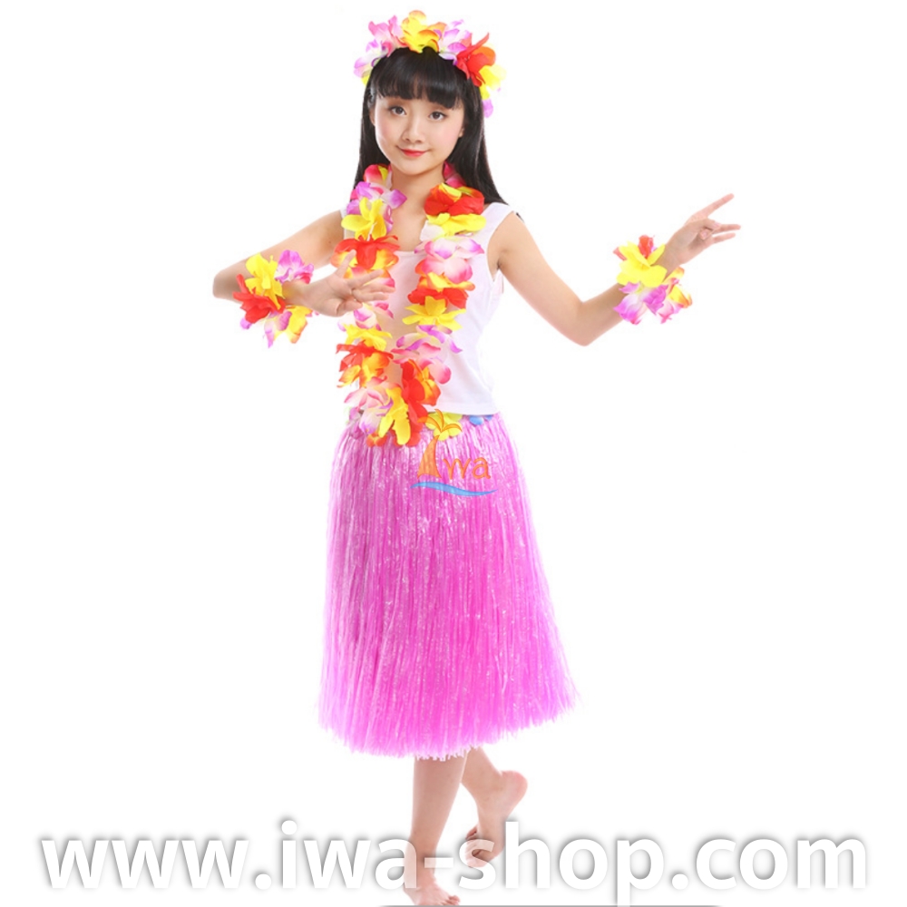 ชมพู 60 cm ชุดกระโปรงฟางเด็ก ชุดฮาวายเด็กหนาพิเศษ พร้อมเซตพวงมาลัยรุ้งใหญ่ กระโปรงฟางอย่างดี ชุดเต้นเด็กฮาวาย กระโปรงเชือกฟางฟูๆ ชุดฮาวายเชือกปอฟาง พร็อพชุดฮาวาย ระบำฮาวาย ระบำชาวเกาะ เต้นฮูลาฮูล่า