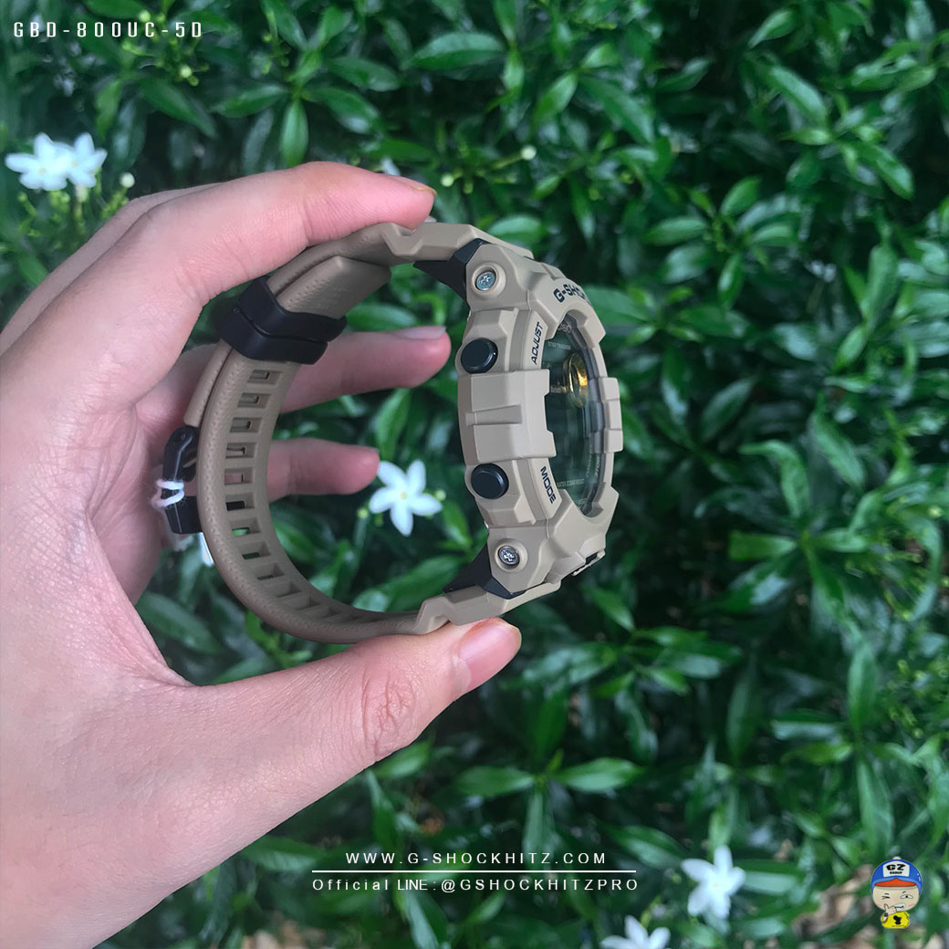 CASIO G-SHOCK นาฬิกาข้อมือ นาฬิกากันน้ำ นาฬิกาของแท้ ประกันศูนย์ CMG 1 ปี รุ่น GBD-800UC-5 นาฬิกาสีน้้ำตาล