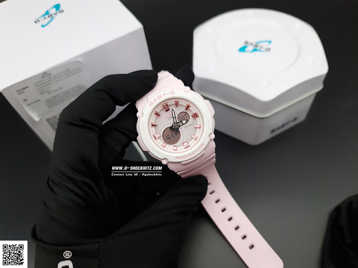 CASIO BABY-G นาฬิกาข้อมือ นาฬิกากันน้ำ นาฬิกาของแท้ ประกันศูนย์ CMG 1 ปี รุ่น BGA-270-4A นาฬิกาสีชมพู