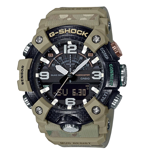 CASIO G-SHOCK นาฬิกาข้อมือ นาฬิกากันน้ำ นาฬิกาของแท้ ประกันศูนย์ CMG 1 ปี รุ่น GG-B100BA-1A สีเขียวขี้ม้า