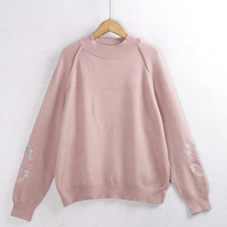 เสื้อหนาวไหมพรม ไหมพรมถัก เนื้อไหม นุ่ม สวย งานปักปลายแขน