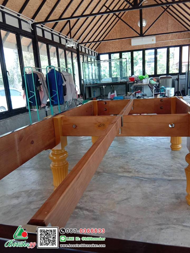 โต๊ะสนุกเกอร์ มือ1 ขนาด4x8 ฟุต พื้นหินชนวนนอกแท้ ชุดB