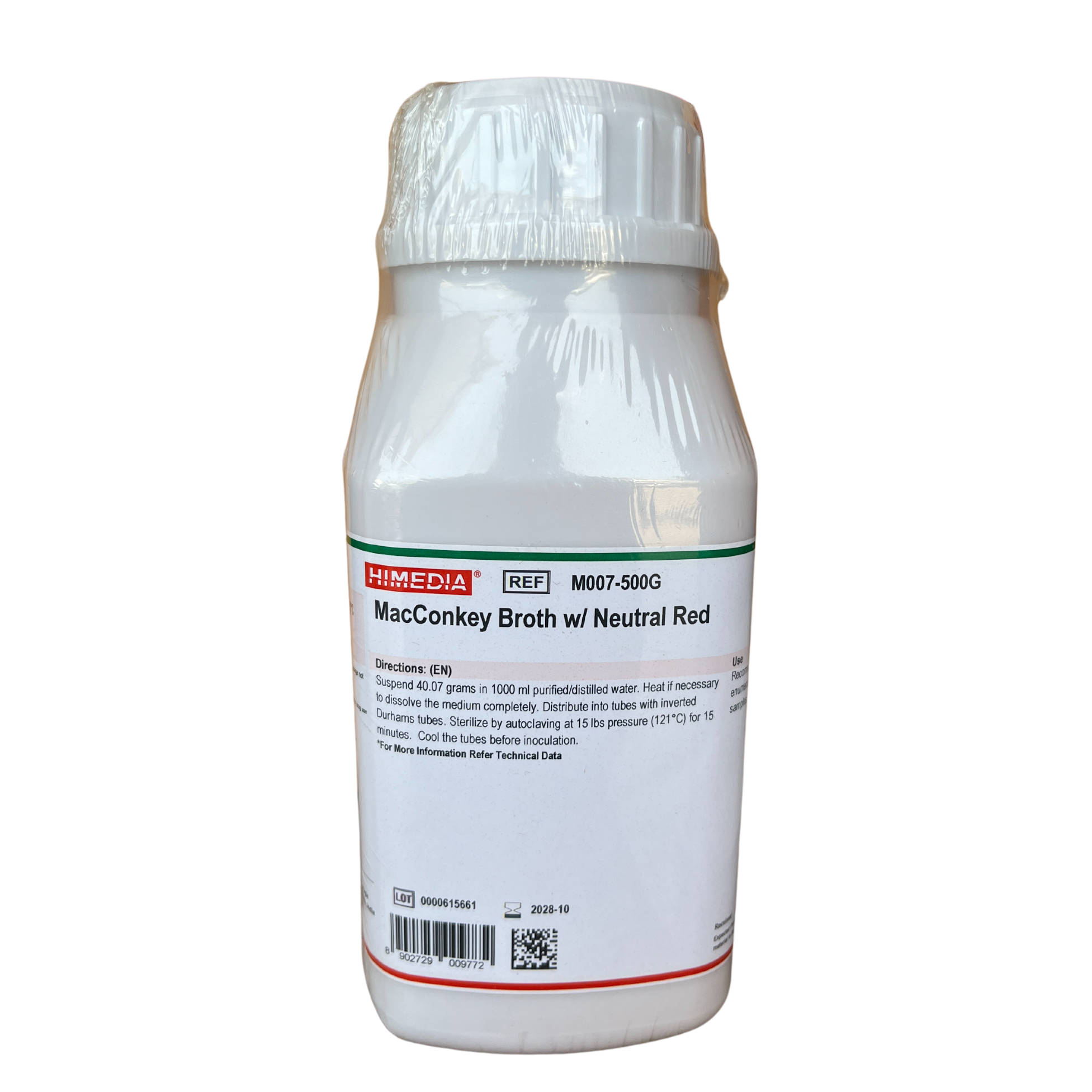 MacConkey Broth w/ Neutral Red 500 g. Himedia®