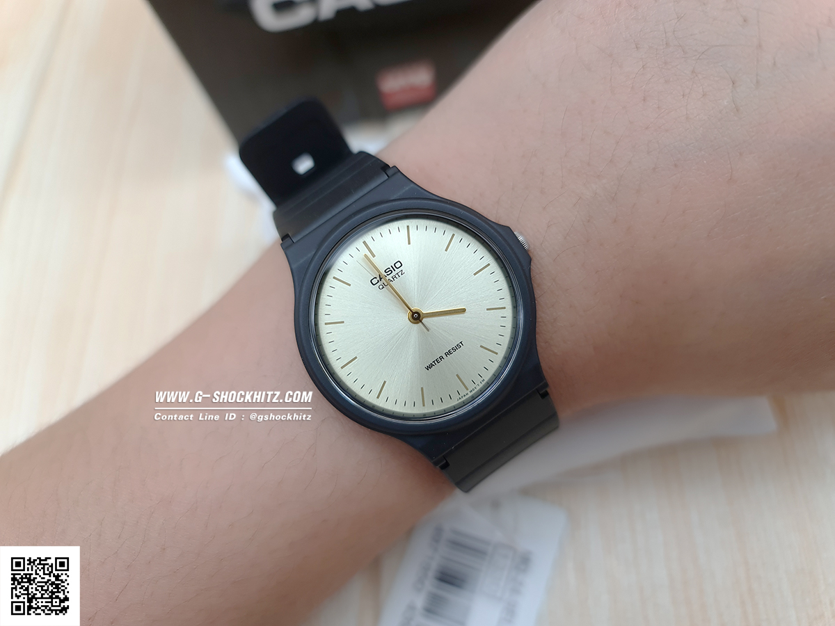 CASIO MID YEAR SALE นาฬิกาคาสิโอ พร้อมส่ง นาฬิกาข้อมือ นาฬิกากันน้ำ นาฬิกาของแท้ BTS ประกันศูนย์ CMG 1 ปี รุ่น MQ-24-9E นาฬิกาสีดำ