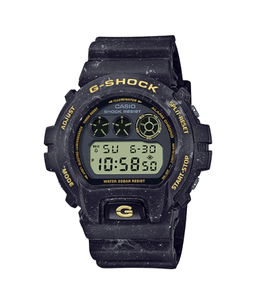 CASIO G-SHOCK นาฬิกาข้อมือ นาฬิกากันน้ำ นาฬิกาของแท้ ประกันศูนย์ CMG 1 ปี รุ่น DW-6900WS-1D นาฬิกาสีดำ