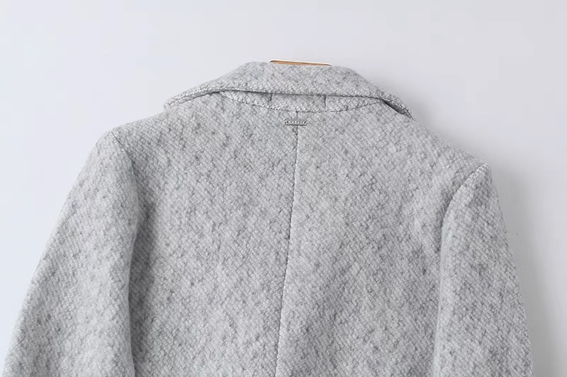 เสื้อโค้ท เสื้อกันหนาว เนื้อผ้าไหมพรม Knitting สีเทา แบรนด์ mohito