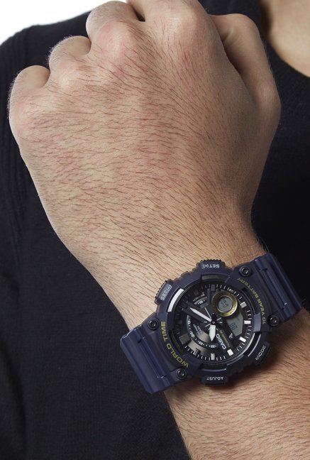 CASIO นาฬิกาคาสิโอ นาฬิกาข้อมือ นาฬิกากันน้ำ นาฬิกาของแท้ ประกันศูนย์ CMG 1 ปี รุ่น AEQ-110W-2A นาฬิกาสีกรม