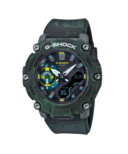 CASIO G-SHOCK นาฬิกาข้อมือ นาฬิกากันน้ำ นาฬิกาของแท้ ประกันศูนย์ CMG 1 ปี รุ่น GA-2200MFR-3A นาฬิกาสีเขียว