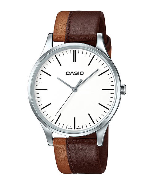 CASIO นาฬิกาคาสิโอ นาฬิกาข้อมือ นาฬิกากันน้ำ นาฬิกาของแท้ ประกันศูนย์ CMG 1 ปี รุ่น MTP-E133L-5E นาฬิกาสีน้ำตาล
