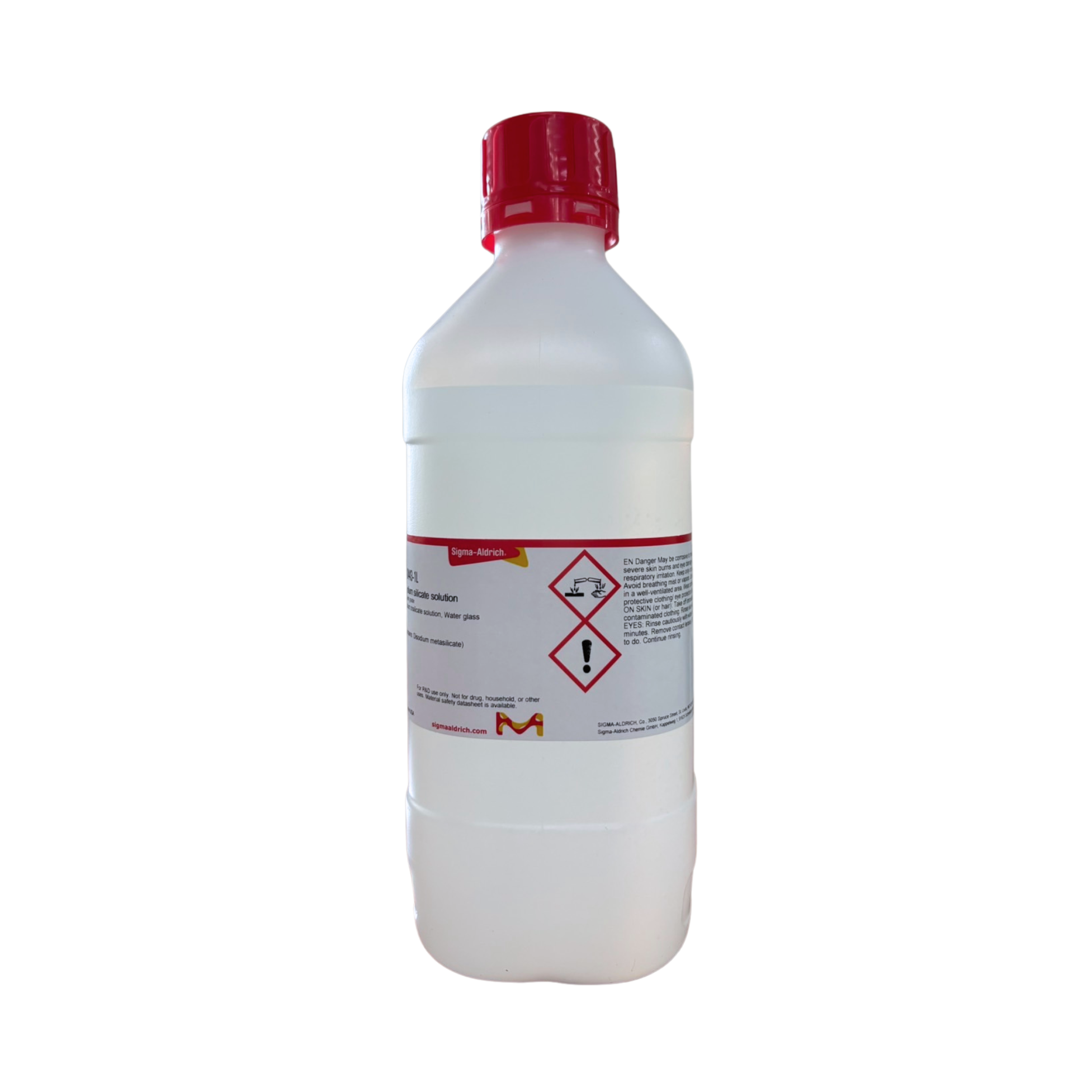 Sodium Silicate Solution, reagent grade 1L. Sigma Aldrich®