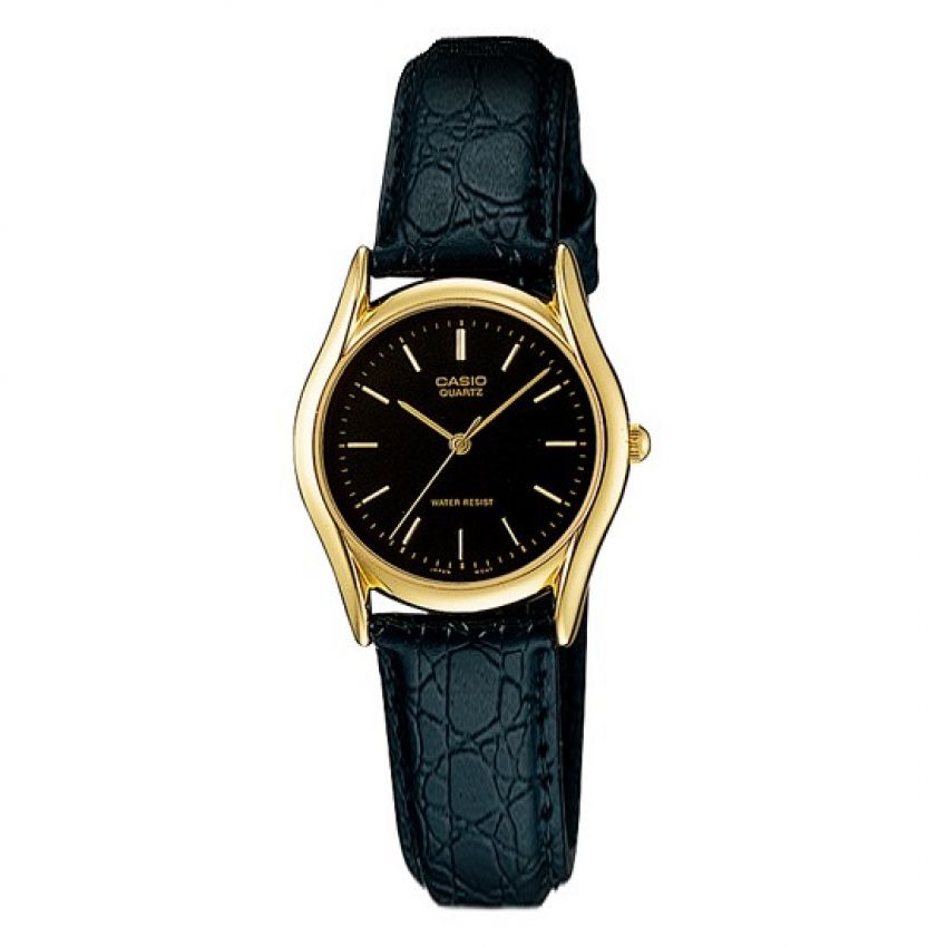 CASIO นาฬิกา CASIO รุ่น LTP-1094Q-1A ของแท้ประกันศูนย์ CMG 1 ปี LTP-1094Q-1A นาฬิกาสีดำ