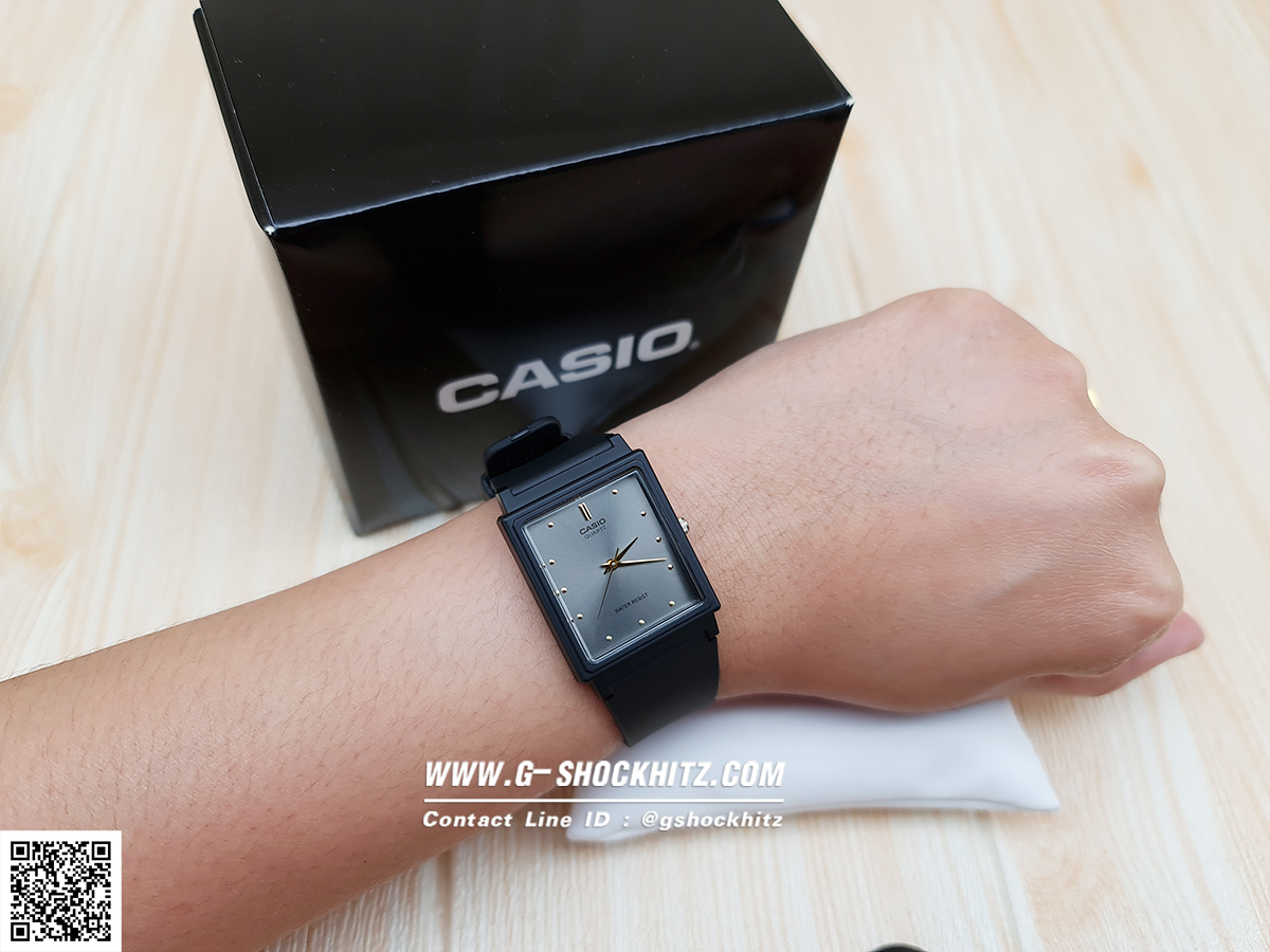 CASIO MID YEAR SALE นาฬิกาคาสิโอ พร้อมส่ง นาฬิกาข้อมือ นาฬิกากันน้ำ นาฬิกาของแท้ BTS ประกันศูนย์ CMG 1 ปี รุ่น MQ-38-8A นาฬิกาสีดำ