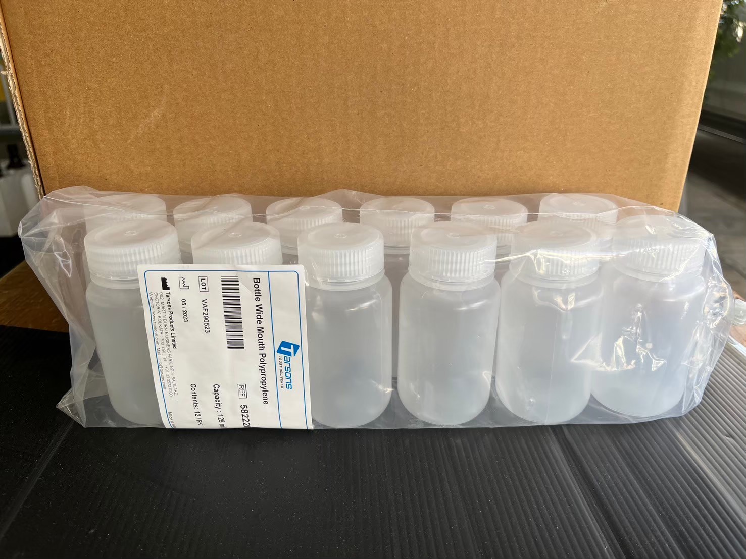 Bottle Wide Mouth Polypropylene ขวดเก็บสารปากกว้าง ขนาด 125 ml. ยี่ห้อ Tarsons