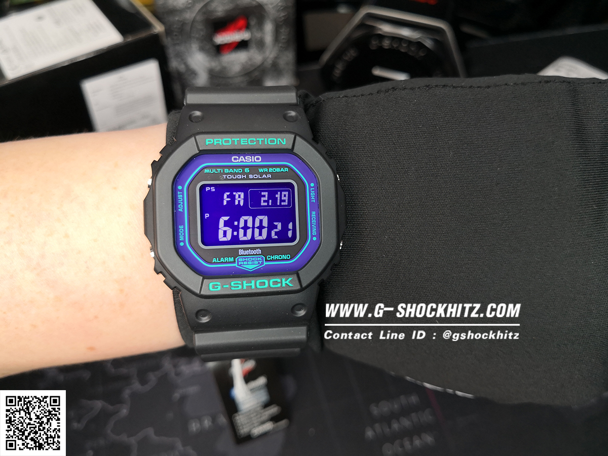 CASIO G-SHOCK นาฬิกาข้อมือ นาฬิกากันน้ำ นาฬิกาของแท้ ประกันศูนย์ CMG 1 ปี รุ่น GW-B5600BL-1 นาฬิกาสีดำ