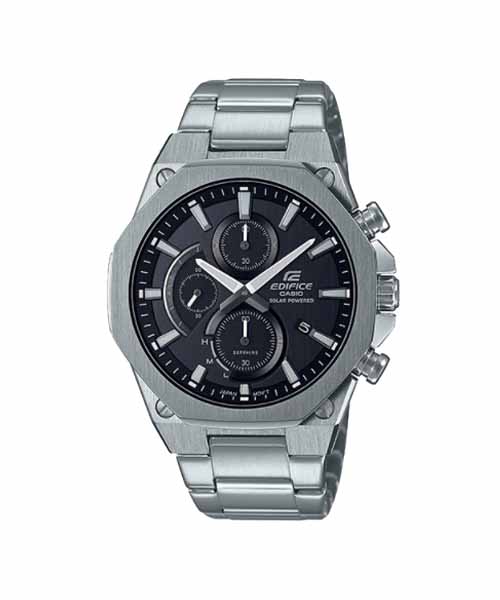 CASIO EDIFICE นาฬิกาข้อมือ นาฬิกากันน้ำ นาฬิกาของแท้ ประกันศูนย์ CMG 1 ปี รุ่น EFS-570D-1A นาฬิกาสีเงิน