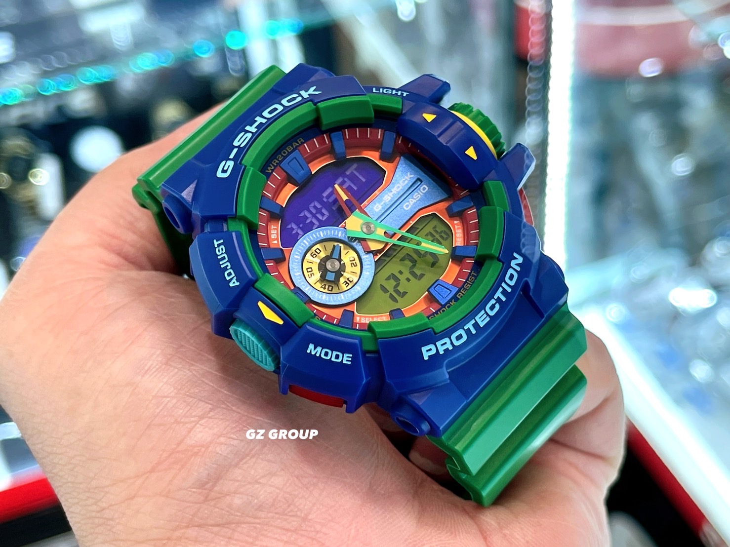 CASIO G-SHOCK นาฬิกาข้อมือ นาฬิกากันน้ำ นาฬิกาของแท้ ประกันศูนย์ CMG 1 ปี รุ่น GA-400-2A นาฬิกาสีน้้้ำเงิน