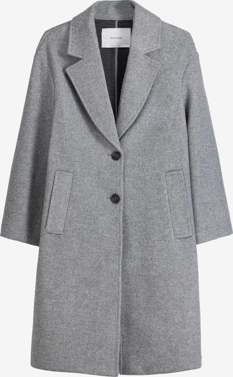 เสื้อโค้ท เสื้อกันหนาว Trench coat Bershka Knitting สีเทา แบรนด์ mohito สำเนา สำเนา