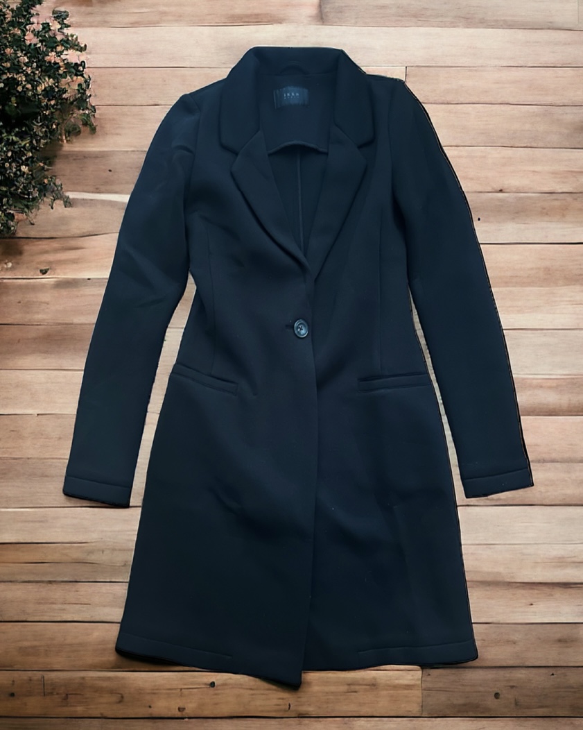 เสื้อโค้ทวูล Trench coat เสื้อโค้ทวูล โค้ทสีดำ แบรนด์ IKKS WOMAN