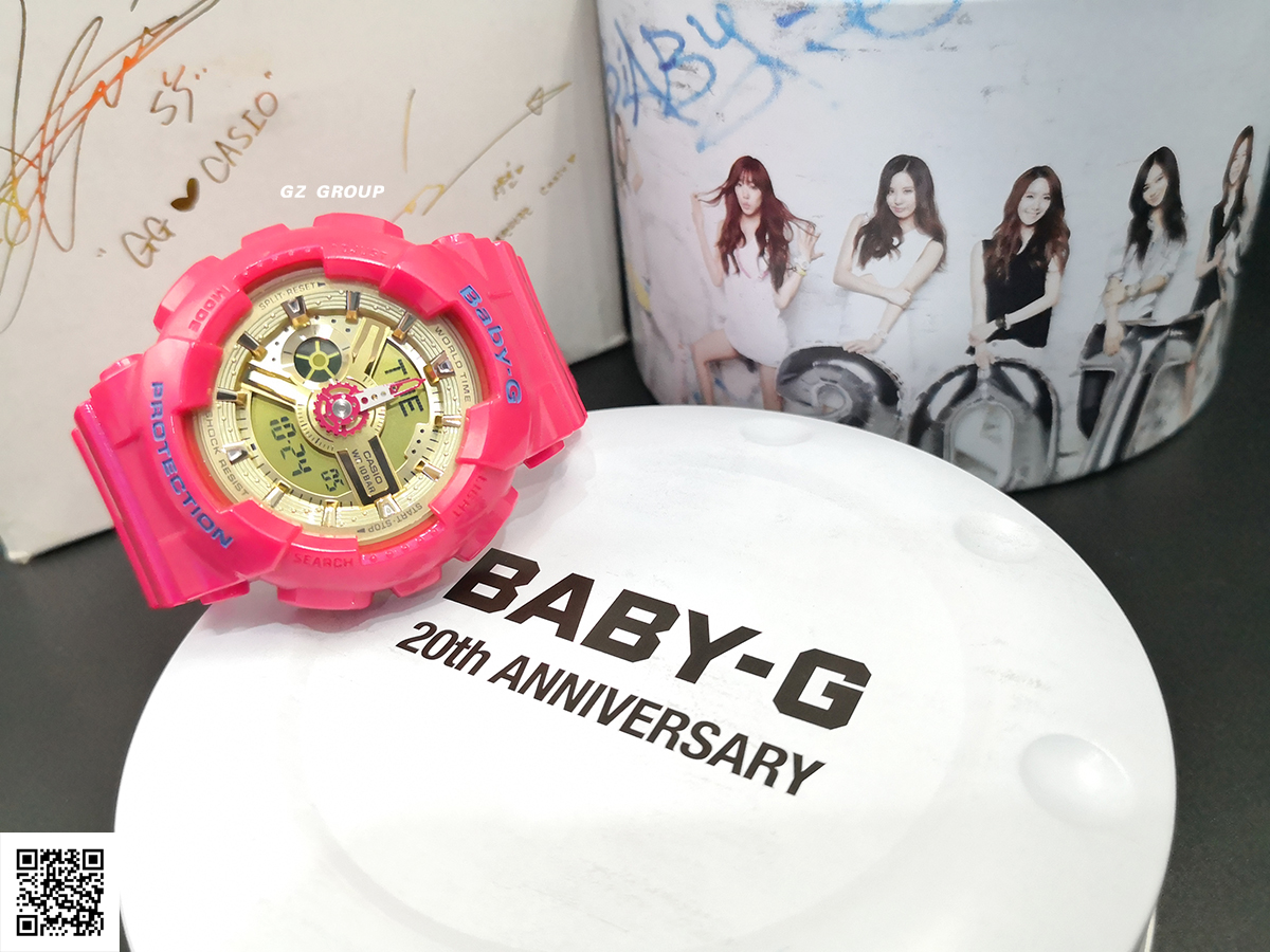CASIO MID YEAR SALE BABY-G พร้อมส่ง นาฬิกาข้อมือ นาฬิกากันน้ำ นาฬิกาของแท้ ประกันศูนย์ CMG 1 ปี รุ่น BA-111GGB-4A นาฬิกาสีชมพู