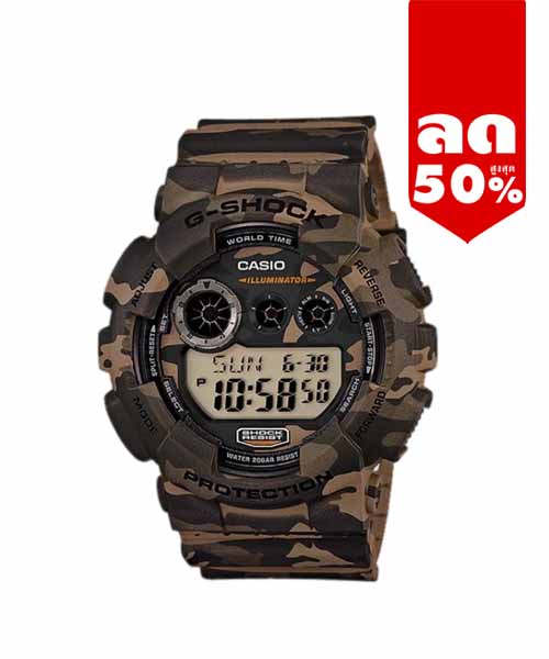 CASIO MID YEAR SALE G-SHOCK นาฬิกาข้อมือ นาฬิกากันน้ำ นาฬิกาของแท้ ประกันศูนย์ CMG 1 ปี รุ่น GD-120CM-5A นาฬิกาสีน้ำตาล