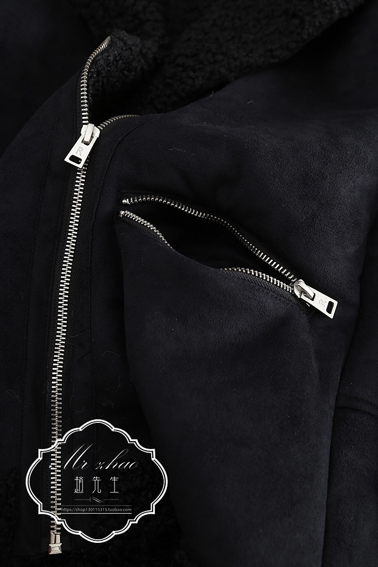 เสื้อโค้ท กันหนาว Pea coat หนังกลับ สีดำ REVIEW ดำ