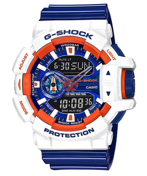 CASIO G-SHOCK นาฬิกาข้อมือ นาฬิกากันน้ำ นาฬิกาของแท้ ประกันศูนย์ CMG 1 ปี รุ่น GA-400CS-7A นาฬิกาสีขาว