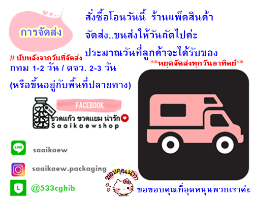 ขายขวดแก้ว ขวดแยมน่ารัก บรรจุภัณฑ์สวย เกรดคุณภาพ