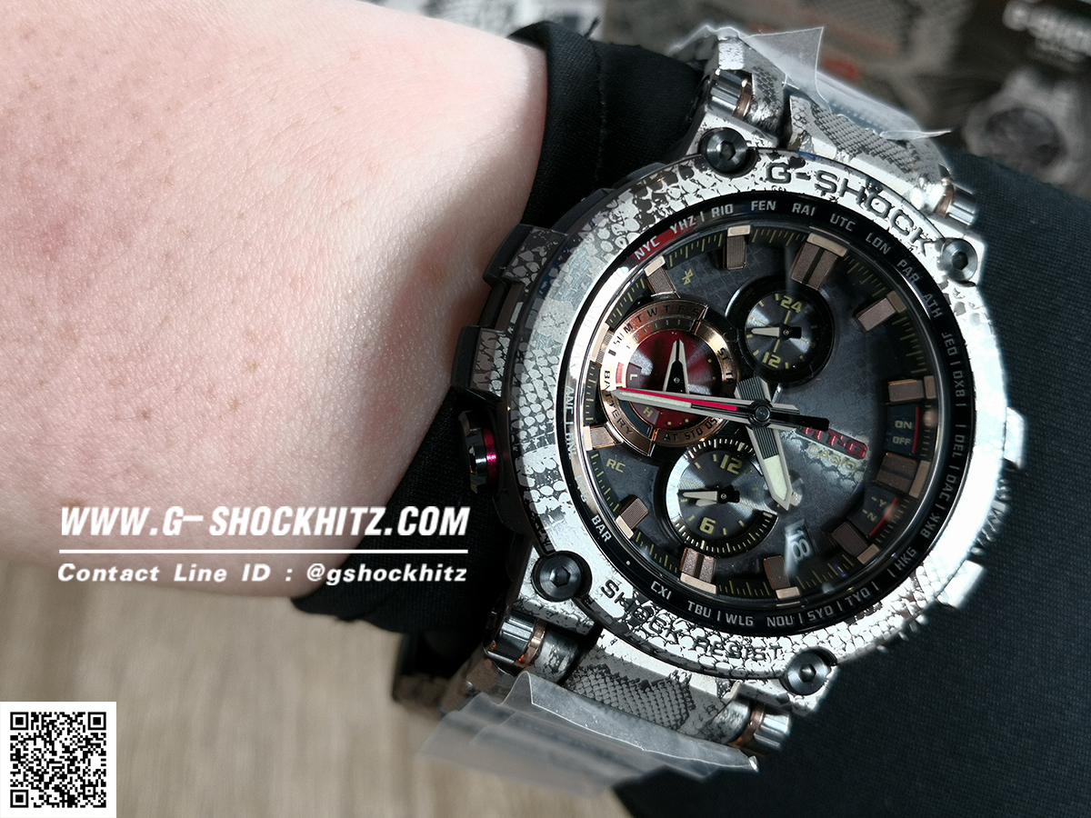 CASIO G-SHOCK นาฬิกาข้อมือ นาฬิกากันน้ำ นาฬิกาของแท้ ประกันศูนย์ CMG 1 ปี รุ่น MTG-B1000WLP-1A นาฬิกาสีดำ