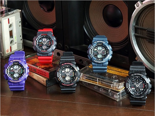 CASIO G-SHOCK นาฬิกาข้อมือ นาฬิกากันน้ำ นาฬิกาของแท้ ประกันศูนย์ CMG 1 ปี รุ่น GA-140-1A4 นาฬิกาสีดำ