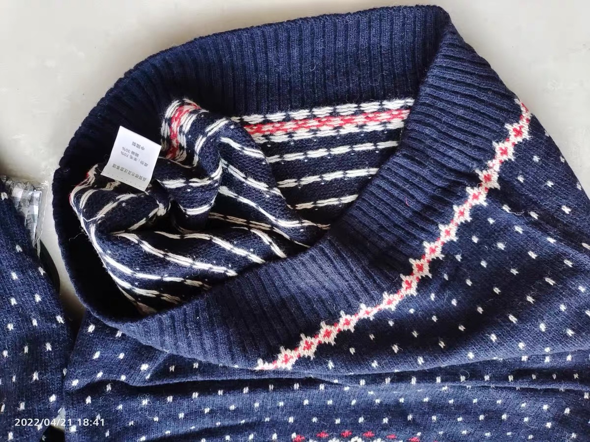 เสื้อหนาวไหมพรม สีดำ ลายถัก ไหมพรมถัก เนื้อไหม นุ่ม สวย งานญี่ปุ่นคะ Size L สำเนา สำเนา สำเนา