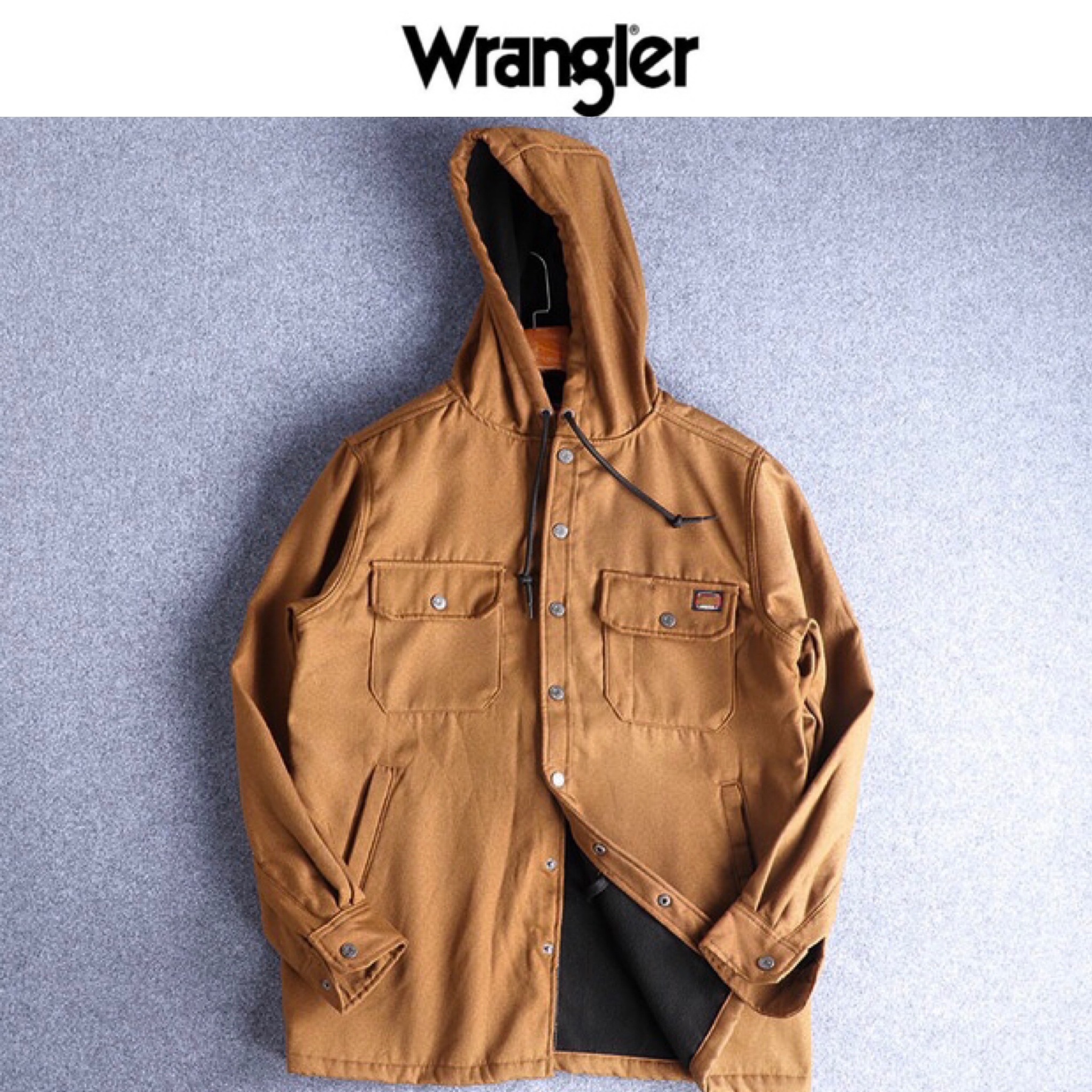 Wrangler เสื้อนอก เสื้อแจ็คเก็ต เสื้อฮู้ด สีน้ำตาลส้ม สวย เท่ห์ มาก Wrangler คะ สำเนา น้ำตาลส้ม