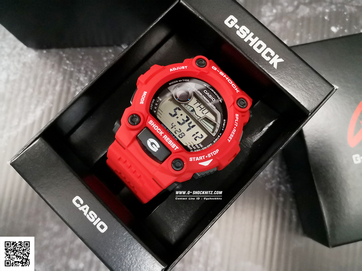 CASIO G-SHOCK นาฬิกาข้อมือ นาฬิกากันน้ำ นาฬิกาของแท้ ประกันศูนย์ CMG 1 ปี รุ่น G-7900A-4D นาฬิกาสีแดง