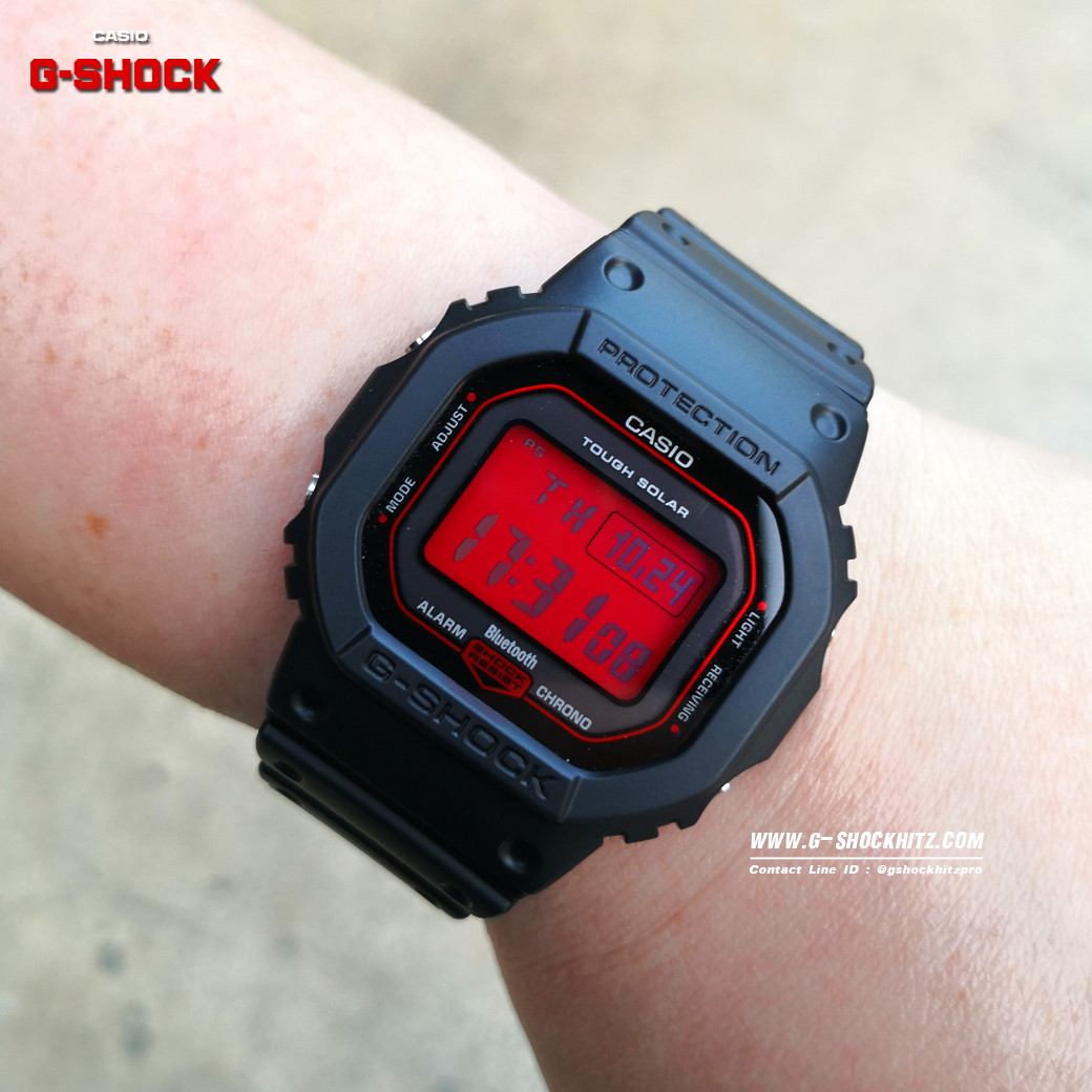 CASIO G-SHOCK นาฬิกาข้อมือ นาฬิกากันน้ำ นาฬิกาของแท้ ประกันศูนย์ CMG 1 ปี รุ่น GW-B5600AR-1 นาฬิกาสีดำ