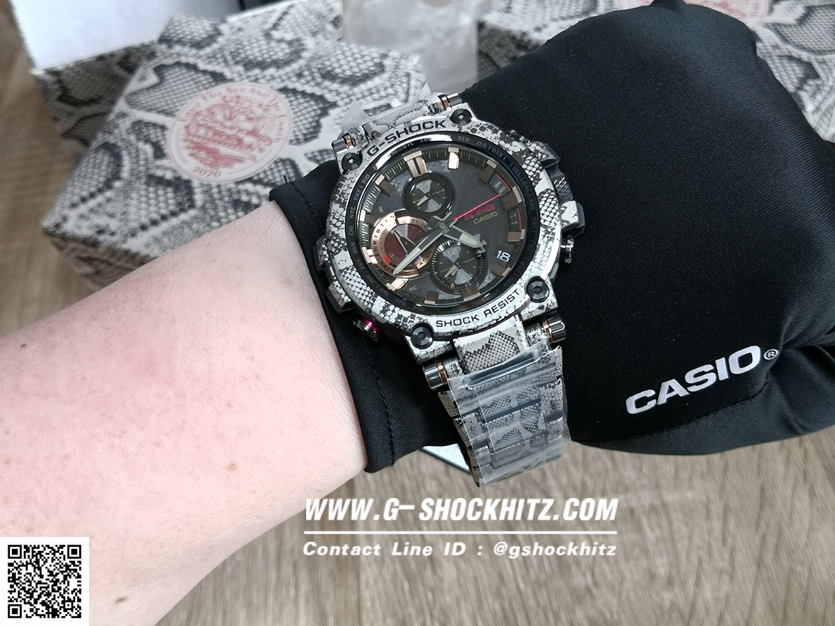 CASIO G-SHOCK นาฬิกาข้อมือ นาฬิกากันน้ำ นาฬิกาของแท้ ประกันศูนย์ CMG 1 ปี รุ่น MTG-B1000WLP-1A นาฬิกาสีดำ