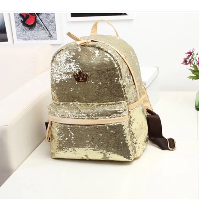 🎒กระเป๋าเป้ สะพายหลัง ปักเลื่อม สไตล์ Bling Bling แบรนด์ดังเกาหลี J.estina 💰💰