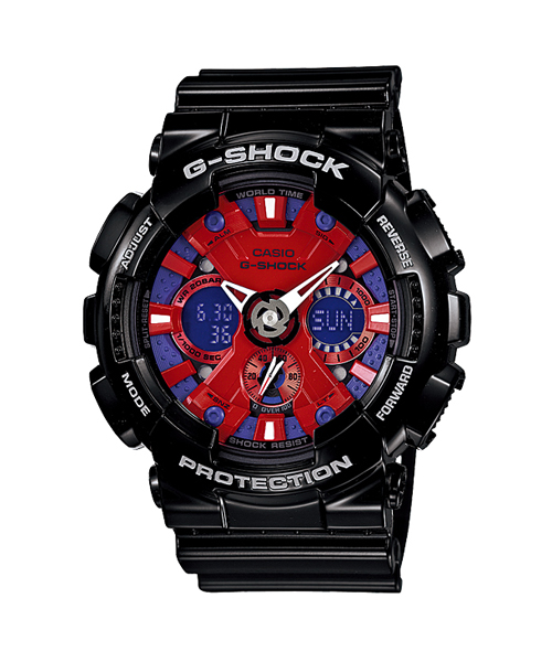 CASIO G-SHOCK นาฬิกาข้อมือ นาฬิกากันน้ำ นาฬิกาของแท้ ประกันศูนย์ CMG 1 ปี รุ่น GA-120B-1A นาฬิกาสีดำ