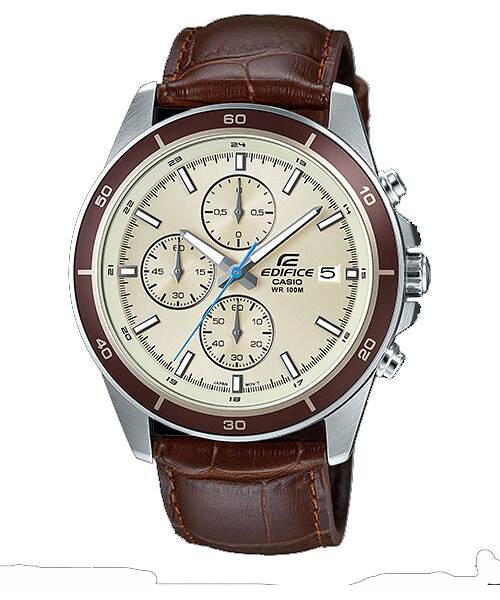 CASIO EDIFICE นาฬิกาข้อมือ นาฬิกากันน้ำ นาฬิกาของแท้ ประกันศูนย์ CMG 1 ปี รุ่น EFR-526L-7B นาฬิกาสีน้ำตาล