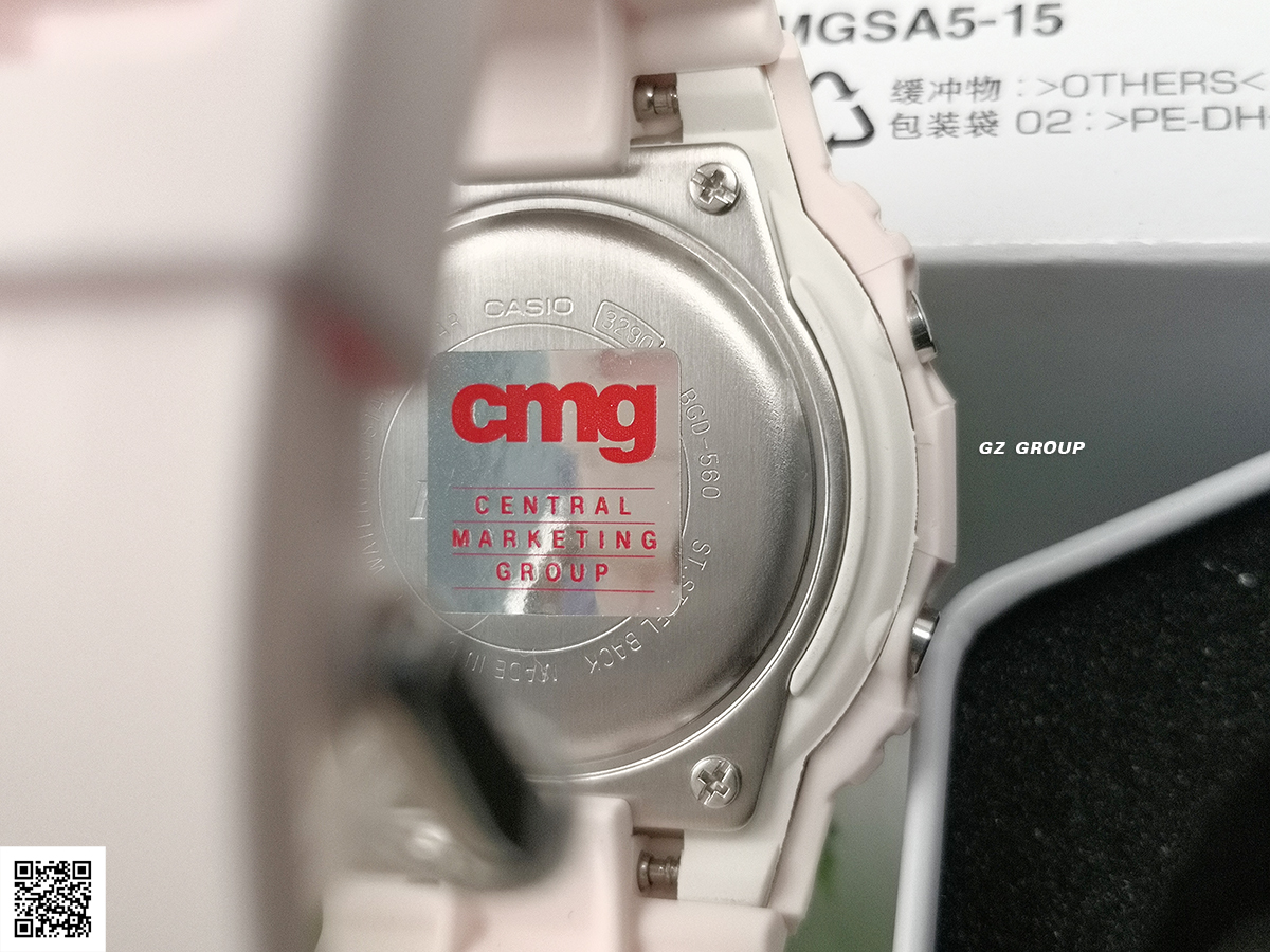 CASIO BABY-G นาฬิกาข้อมือ นาฬิกากันน้ำ นาฬิกาของแท้ ประกันศูนย์ CMG 1 ปี รุ่น BGD-560-4 นาฬิกาสีชมพู