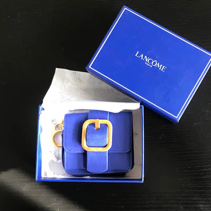 Lancome กระเป๋าสตางค์ กระเป๋าพก LANCOME สีน้ำเงิน พร้อมสายห้อย สวยเก๋ น้ำเงิน