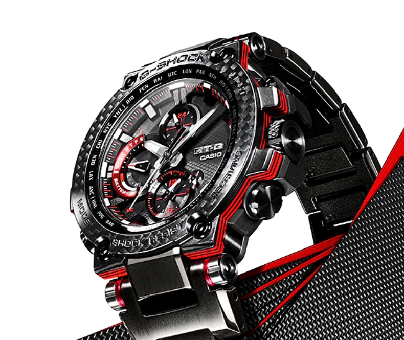 CASIO G-SHOCK นาฬิกาข้อมือ นาฬิกากันน้ำ นาฬิกาของแท้ ประกันศูนย์ CMG 1 ปี รุ่น MTG-B1000XBD-1A นาฬิกาสีดำ