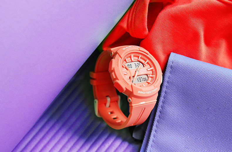 CASIO BABY-G นาฬิกาข้อมือ นาฬิกากันน้ำ นาฬิกาของแท้ ประกันศูนย์ CMG 1 ปี รุ่น BGA-240BC-4A นาฬิกาสีส้ม