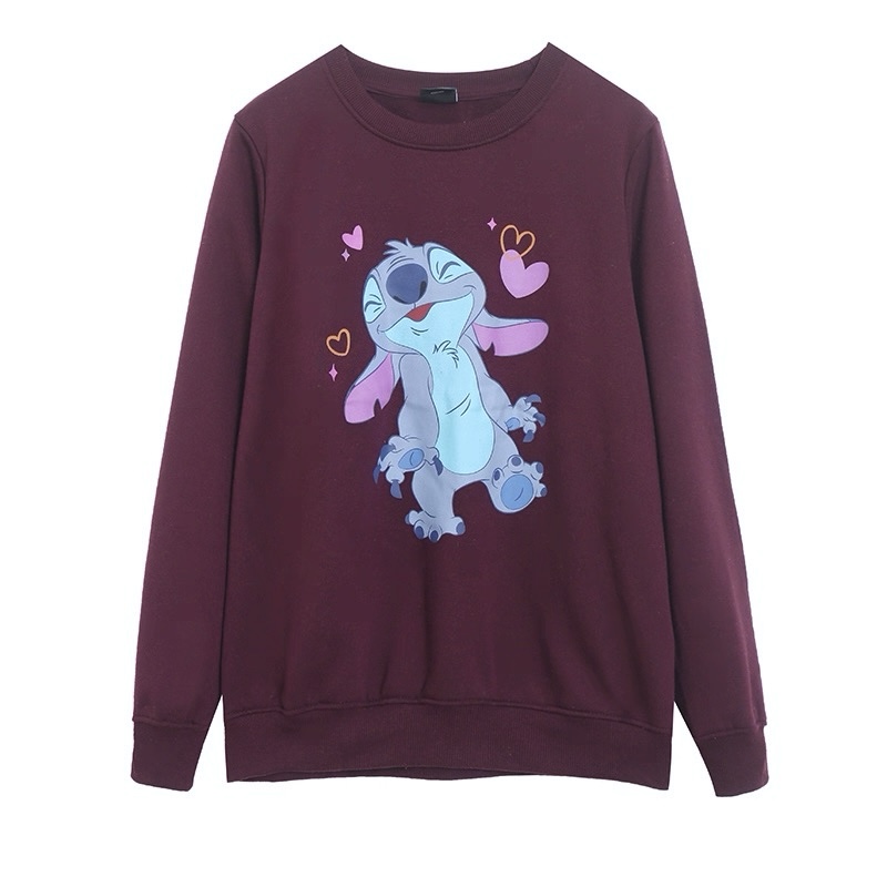 เสื้อฮู้ด วอร์ม สเวตเตอร์ Disney เสื้อ stitch enjoy all the little things สติช the pooh Vintage แขนยาว สีดำ ลายการ์ตูนมิคกี้ งาน DISNEYงานสวย มาก สำเนา สำเนา สำเนา สำเนา สำเนา สำเนา สำเนา สำเนา ดำ