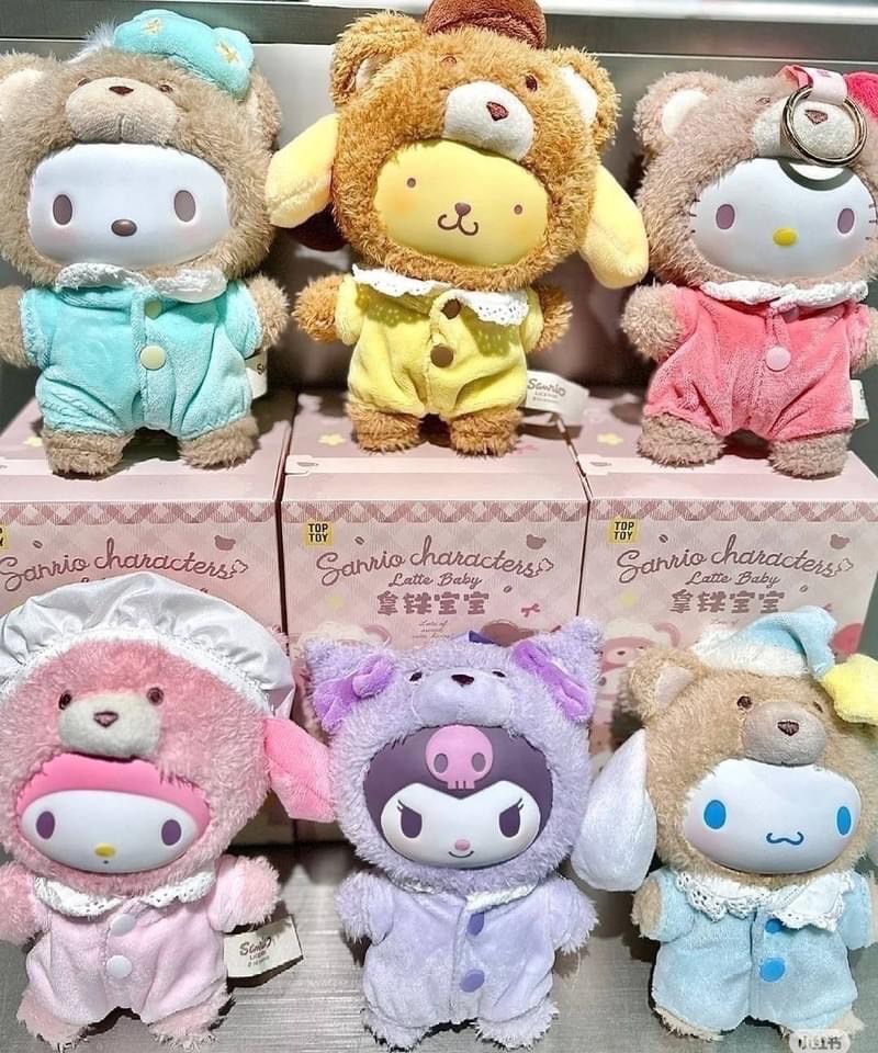 SANRIO Characters ตุ๊กตาพวงกุญแจ ลุ้นซีเคร็ท Series รุ่น Latte Baby