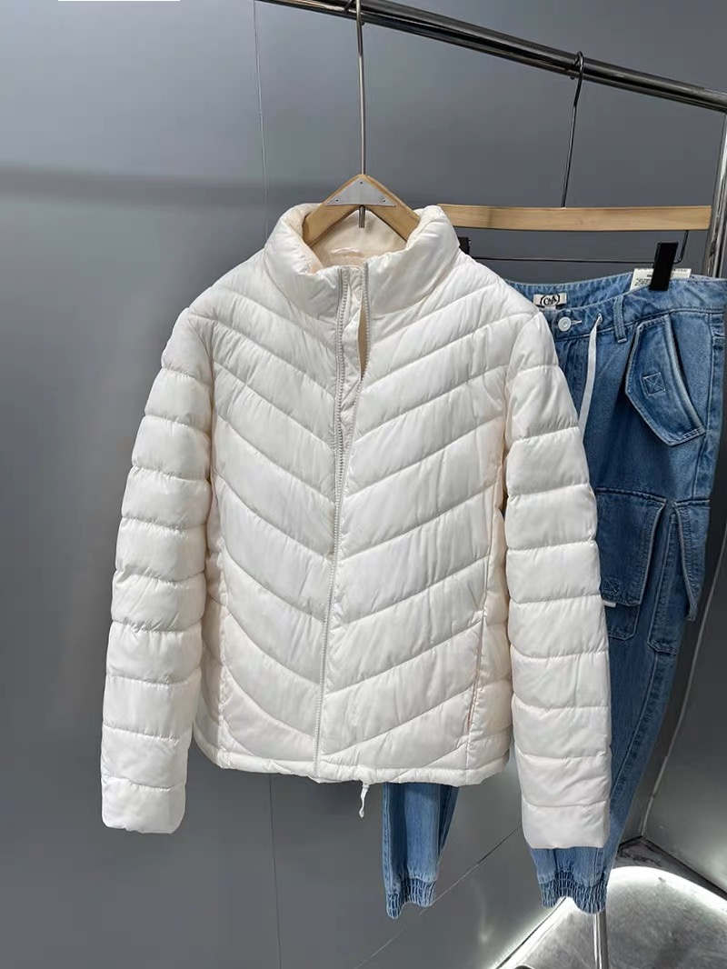 Gap เสื้อกันหนาว โค้ทฮู้ดเฟอร์ บุนวมอุ่น สีขาว แบรนด์ GAP(padded puffer coat