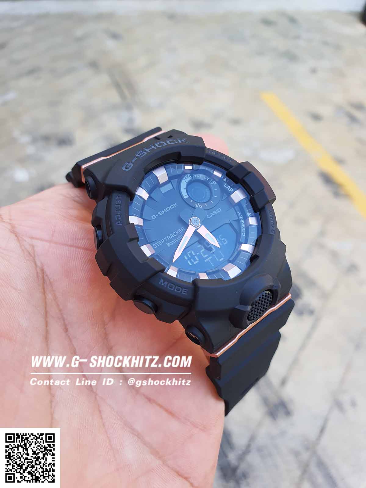 CASIO G-SHOCK นาฬิกาข้อมือ นาฬิกากันน้ำ นาฬิกาของแท้ ประกันศูนย์ CMG 1 ปี รุ่น GMA-B800-1A นาฬิกาสีดำ