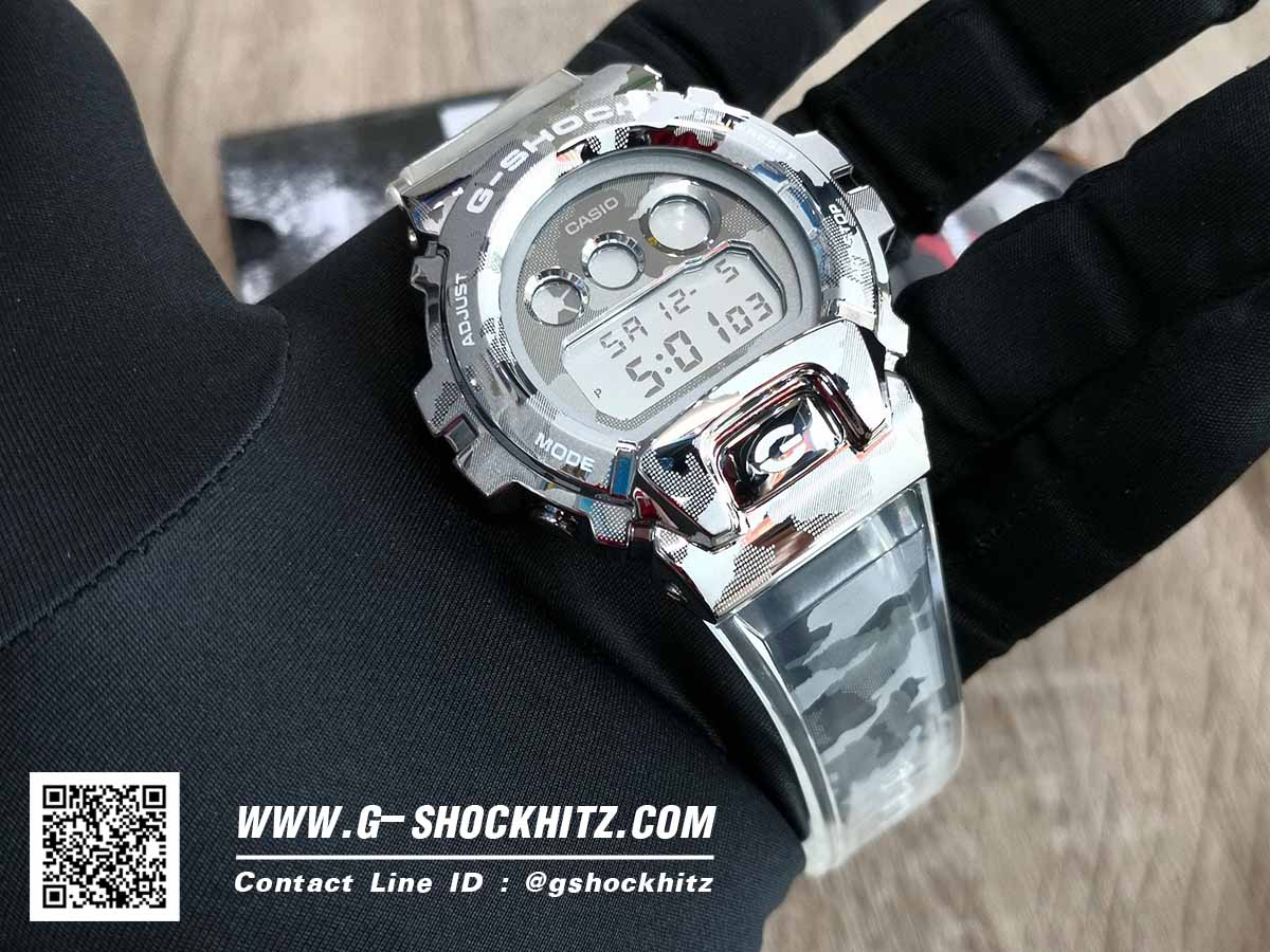 CASIO MID YEAR SALE G-SHOCK พร้อมส่ง นาฬิกาข้อมือ นาฬิกากันน้ำ นาฬิกาของแท้ ประกันศูนย์ CMG 1 ปี รุ่น GM-6900SCM-1 นาฬิกาสีเงิน