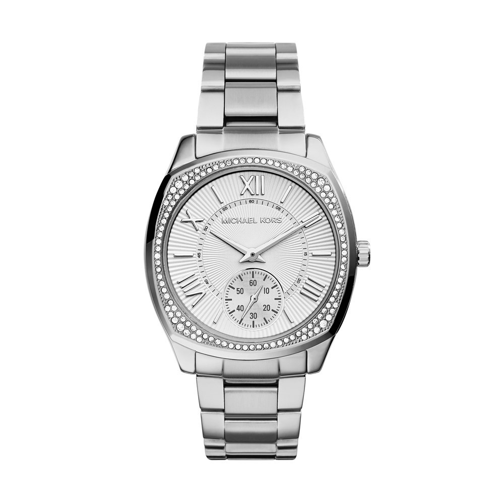 Michael Kors MK6133 40mm Silver Steel Bracelet & Case Mineral Women's Watch