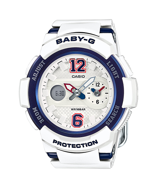 CASIO BABY-G นาฬิกาข้อมือ นาฬิกากันน้ำ นาฬิกาของแท้ ประกันศูนย์ CMG 1 ปี รุ่น BGA-210-7B2 นาฬิกาสีขาว