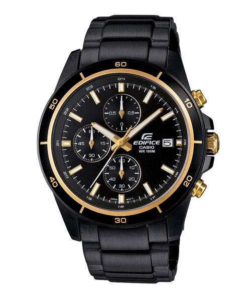 CASIO EDIFICE นาฬิกาข้อมือ นาฬิกากันน้ำ นาฬิกาของแท้ ประกันศูนย์ CMG 1 ปี รุ่น EFR-526BK-1A9 นาฬิกาสีดำ