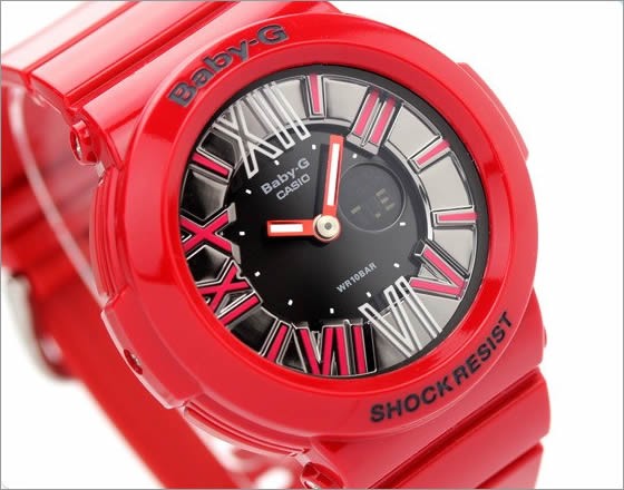 CASIO BABY-G นาฬิกาข้อมือ นาฬิกากันน้ำ นาฬิกาของแท้ ประกันศูนย์ CMG 1 ปี รุ่น BGA-160-4B นาฬิกาสีแดง